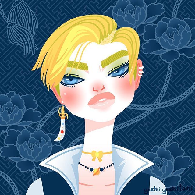 新年新气象新年怎么说也要做个敢怼甲方的酷女孩吧~来自插画师yoshi y
