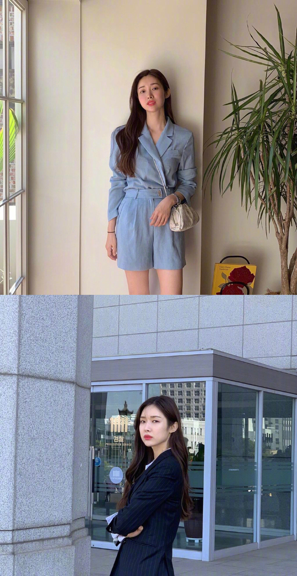 韩国演员车静媛,私服穿搭真的好好看 .