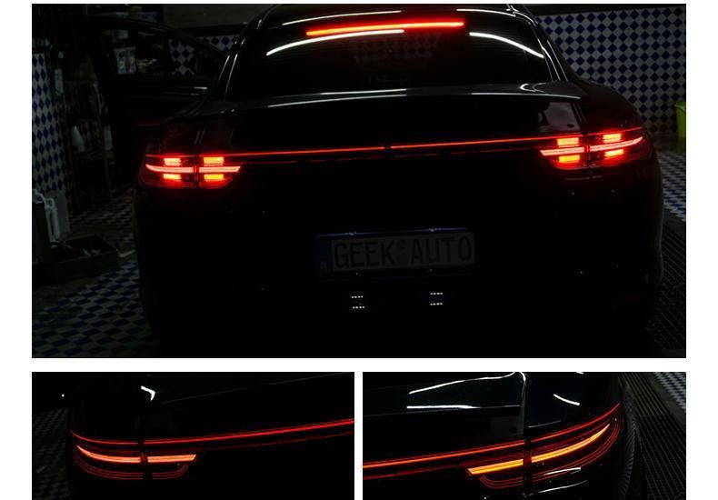 卡宴运动版尾灯改装,保时捷尾灯熏黑,卡宴尾灯改装