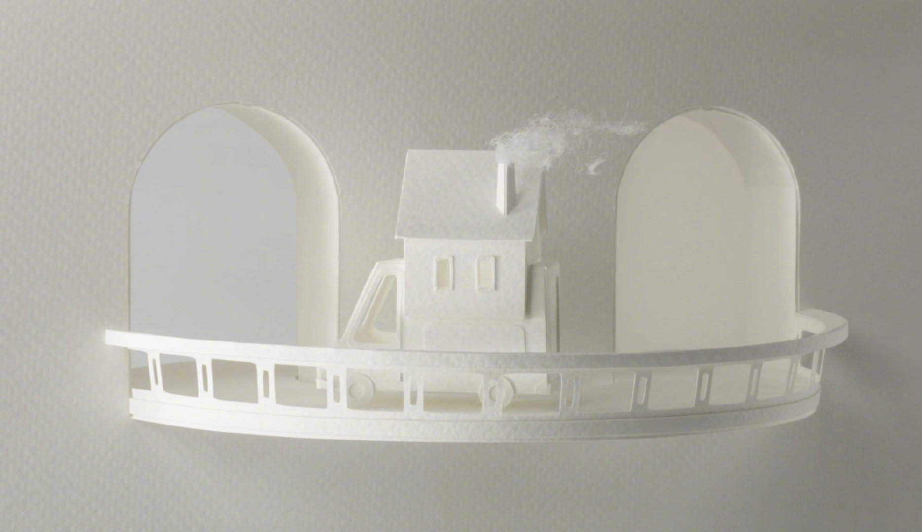 利用卡纸制作的模型作品是想住进去的小房子没错了荷兰艺术家 vera