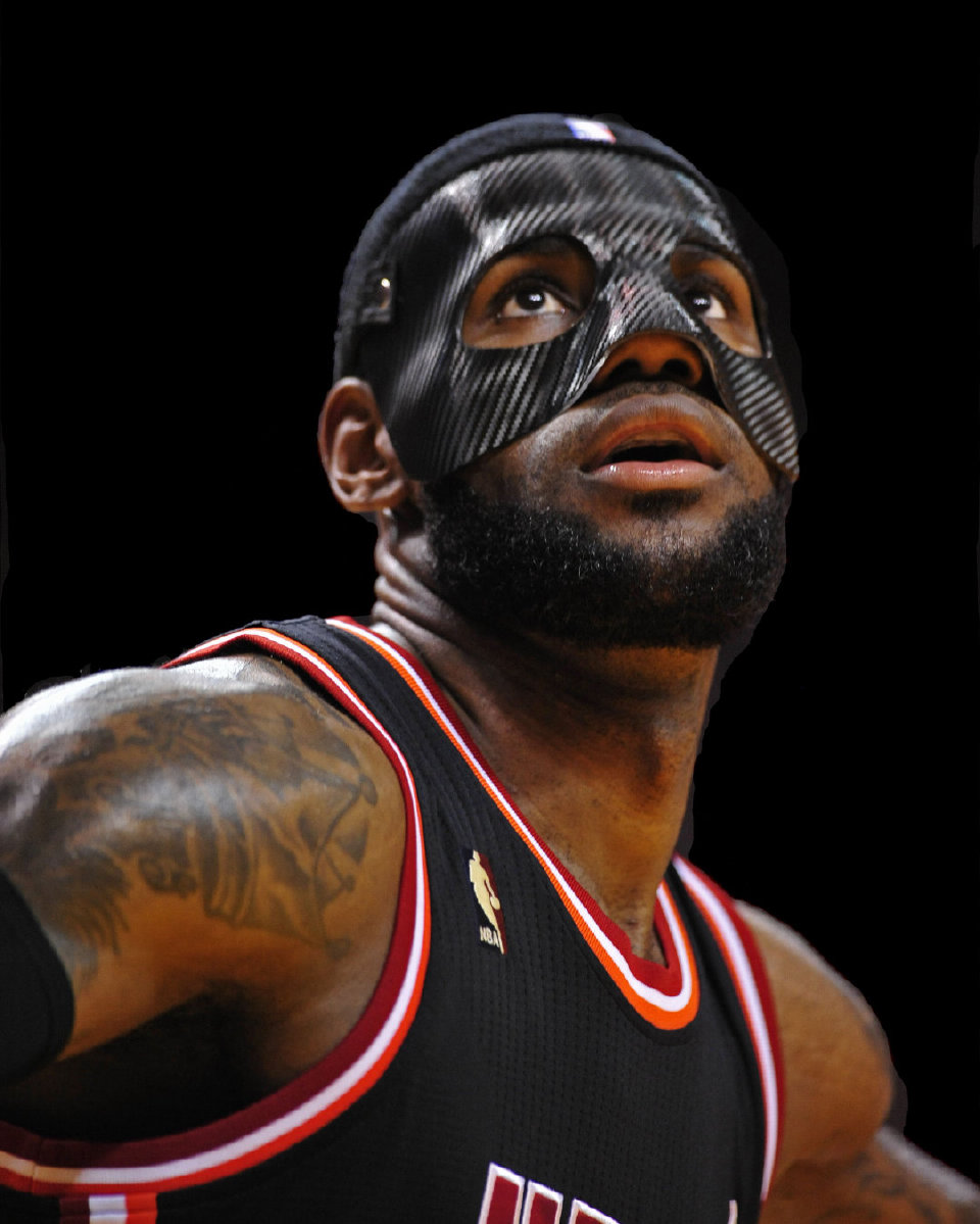 颜值警告!热火时期的面具詹,每一张都帅到可以做壁纸系列