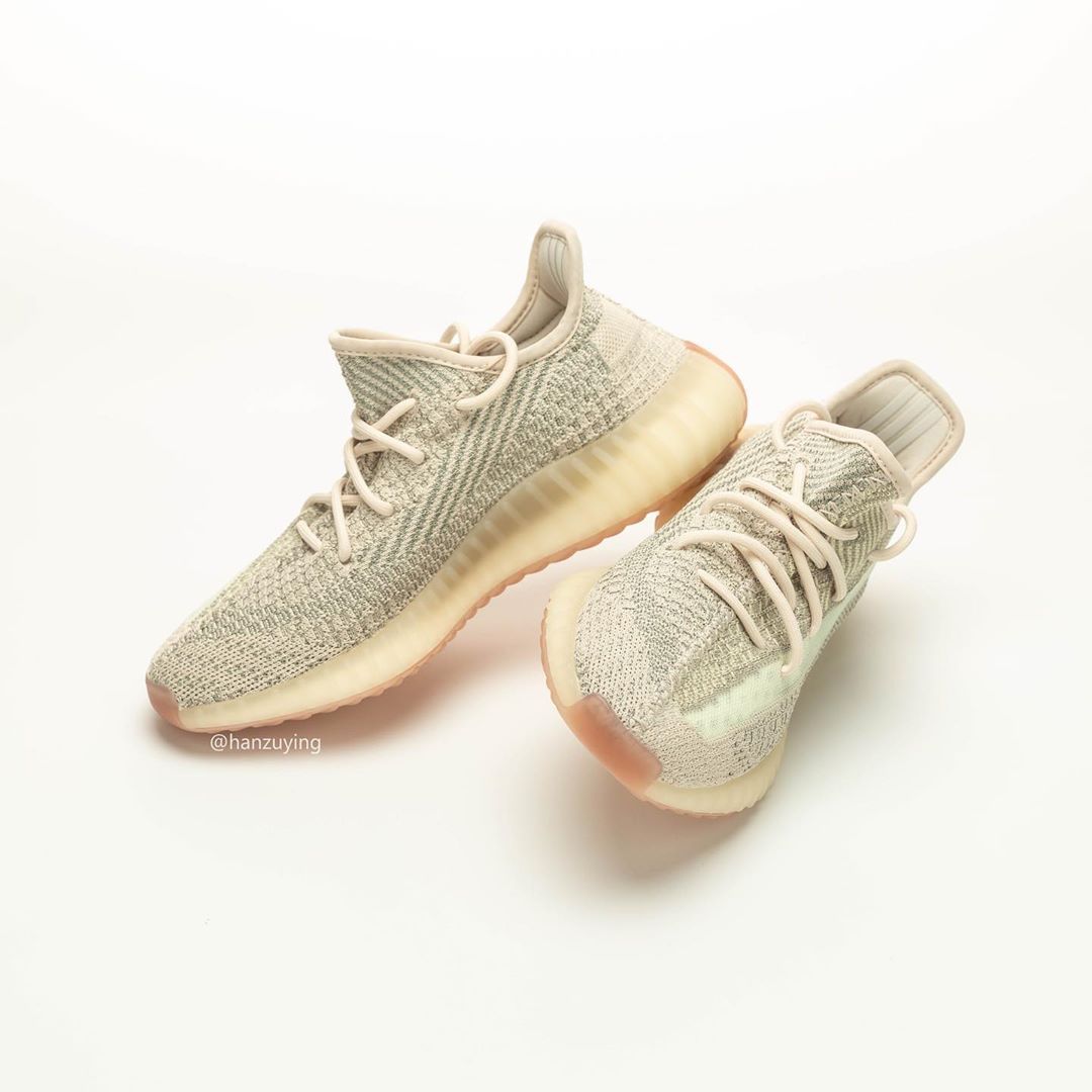 ADIDAS YEEZY BOOST 350 V2 CLOUD WHITE CITRIN YouTube