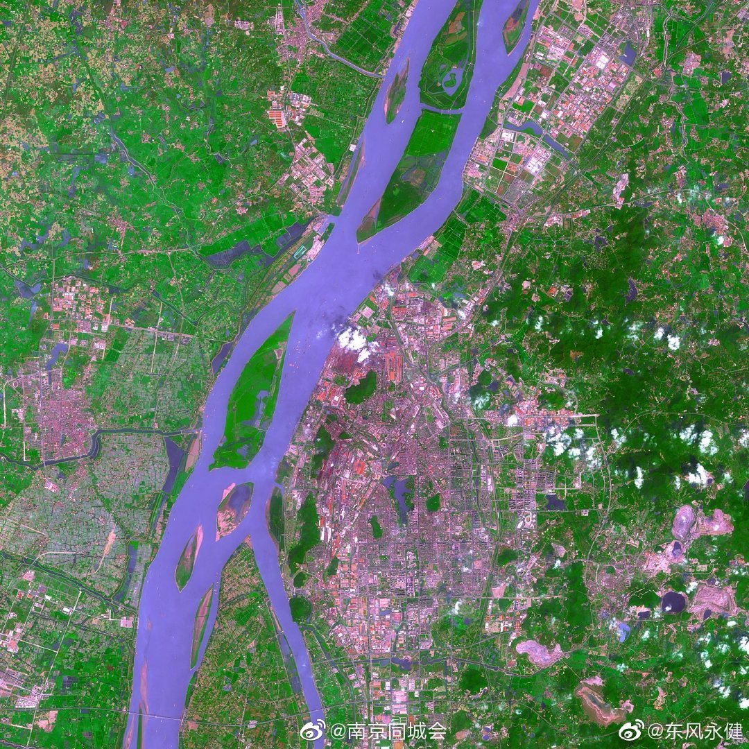 南京nasa卫星影像,你家在图几? .东风永健