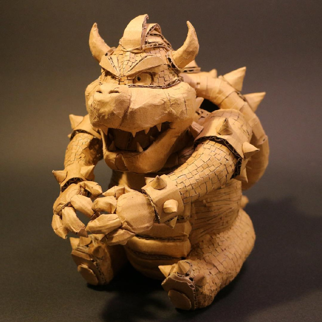 利用瓦楞纸制作的精致模型 日本艺术家 monami ohno