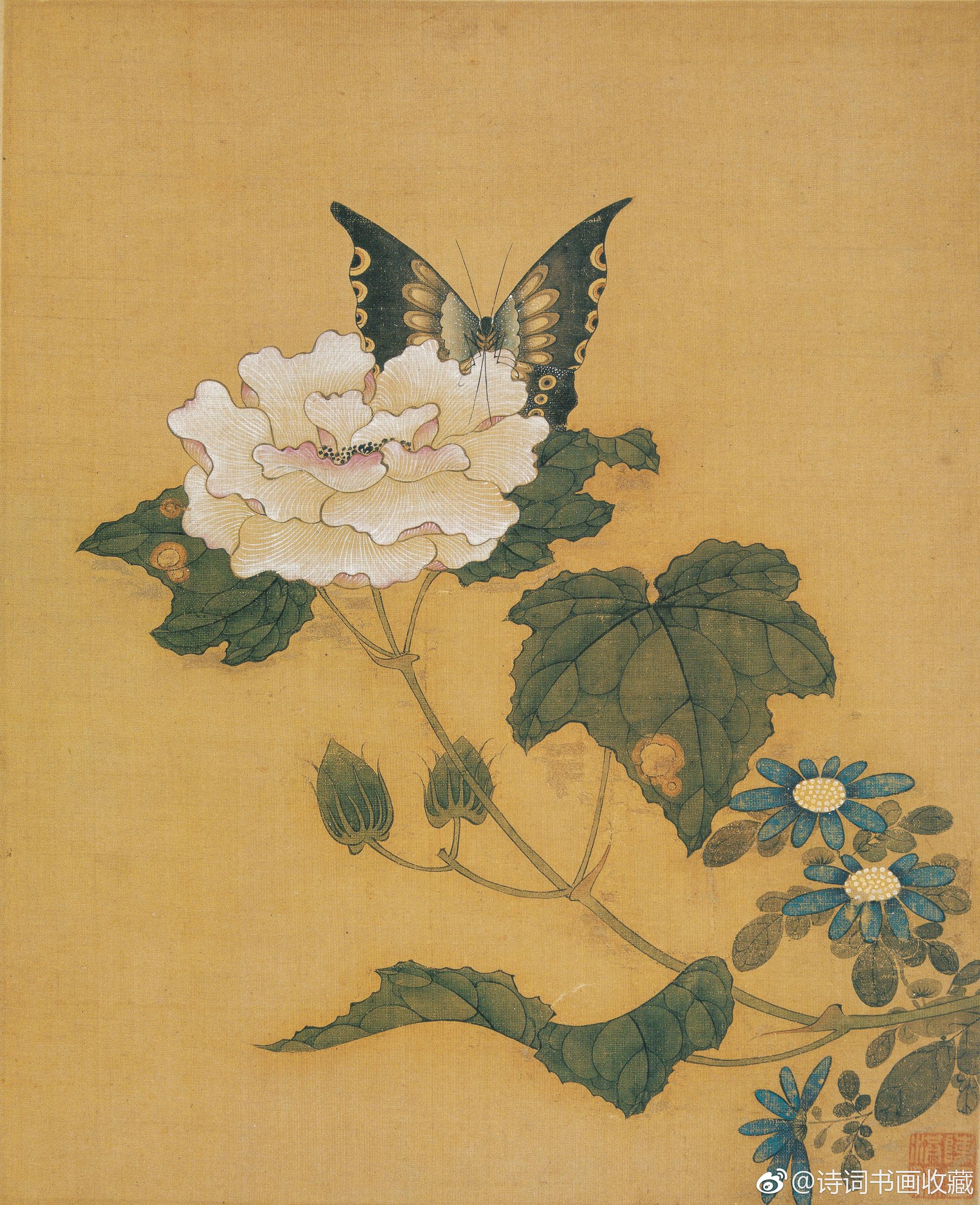 明代画家陈洪绶花鸟画精品欣赏陈洪绶(1599～1652),字章侯,幼名莲子