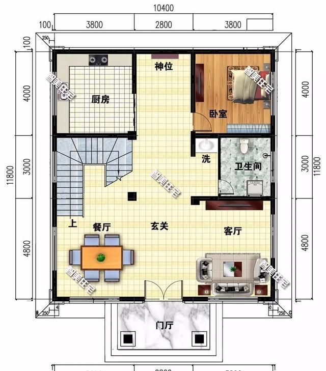 气派的四层农村别墅，老家有块地，就盖这栋房