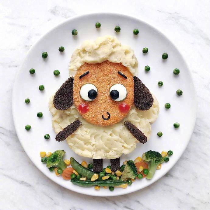 乌克兰心理学家 daryna kossr 制作的创意摆盘 童心满满_高清图集