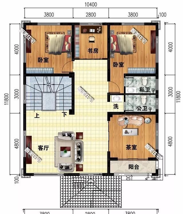 气派的四层农村别墅，老家有块地，就盖这栋房