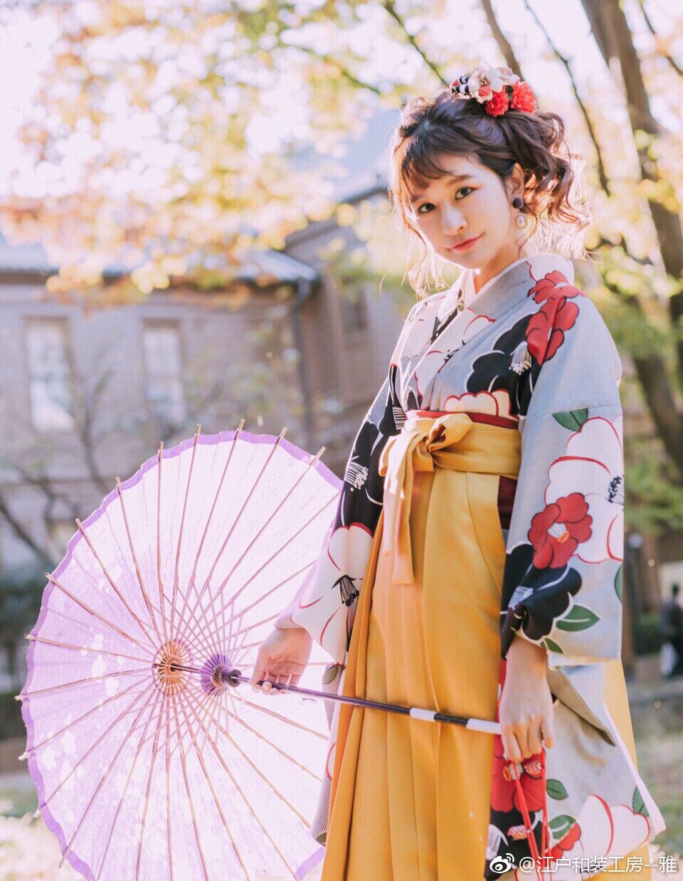 袴 是日本和服的一种下裳 日本最浪漫时代的代名词 大正时代