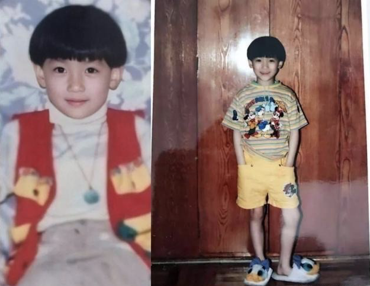 杜海涛披床单,杨紫朱亚文军帽,赵丽颖大红花,你有同款童年照吗