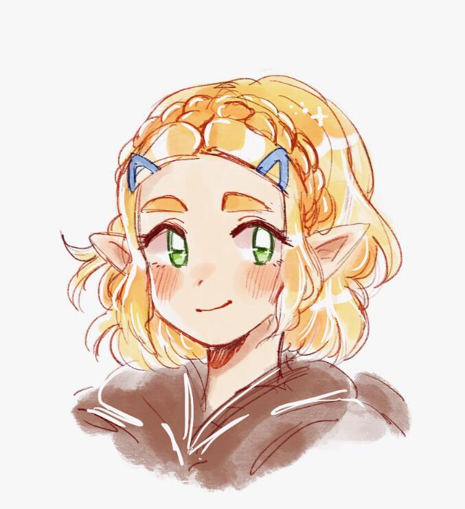 短发的塞尔达公主同人图twitter