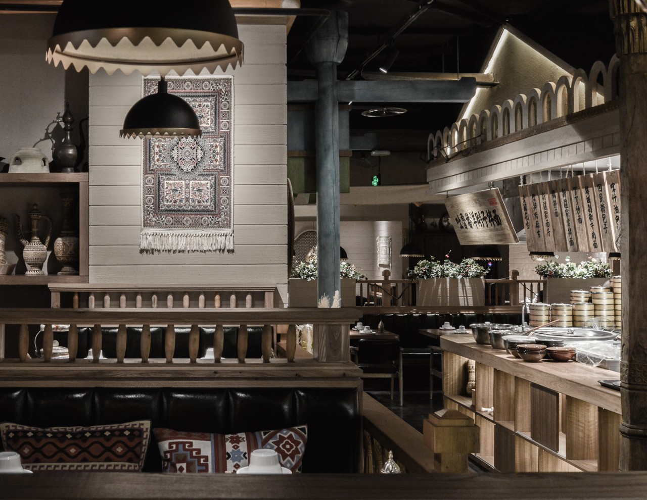 450㎡新疆餐厅设计,带你穿越喀什,感受正宗的新疆风情