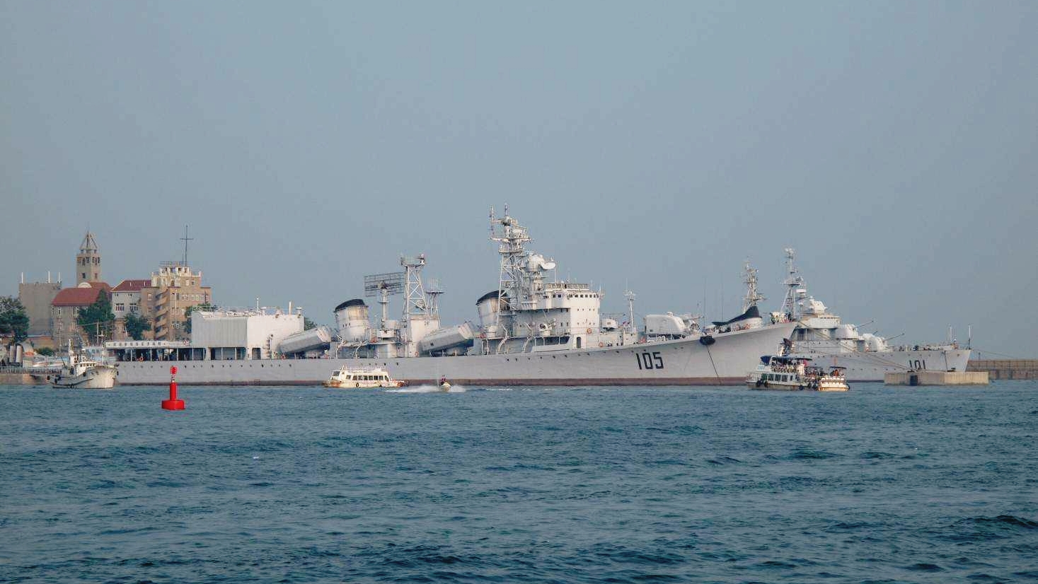 青岛海军博物馆曾经收藏过的舰艇,65型火炮护卫舰1艘(502南充号)