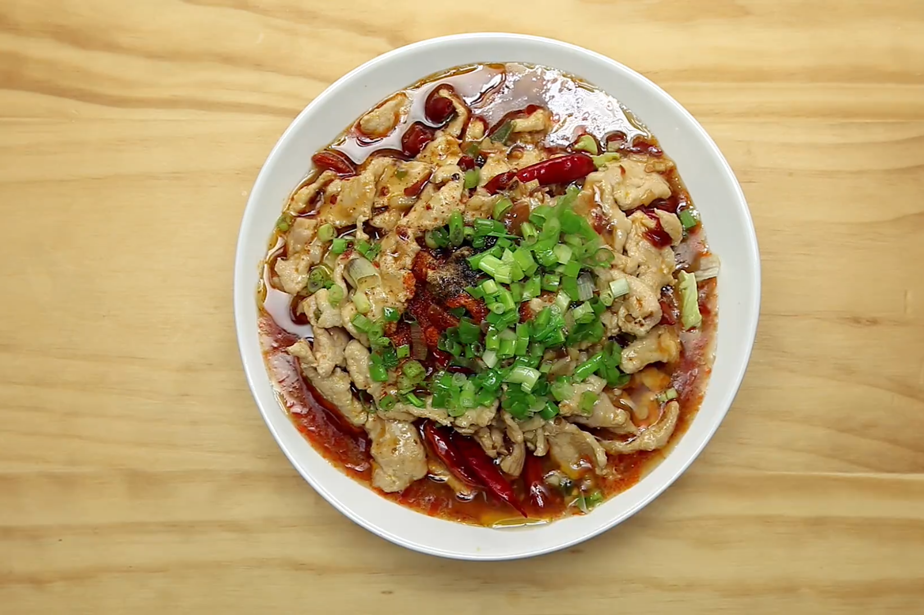 正宗水煮肉片最简单做法,4个步骤完成,麻辣味浓,超级开胃下饭