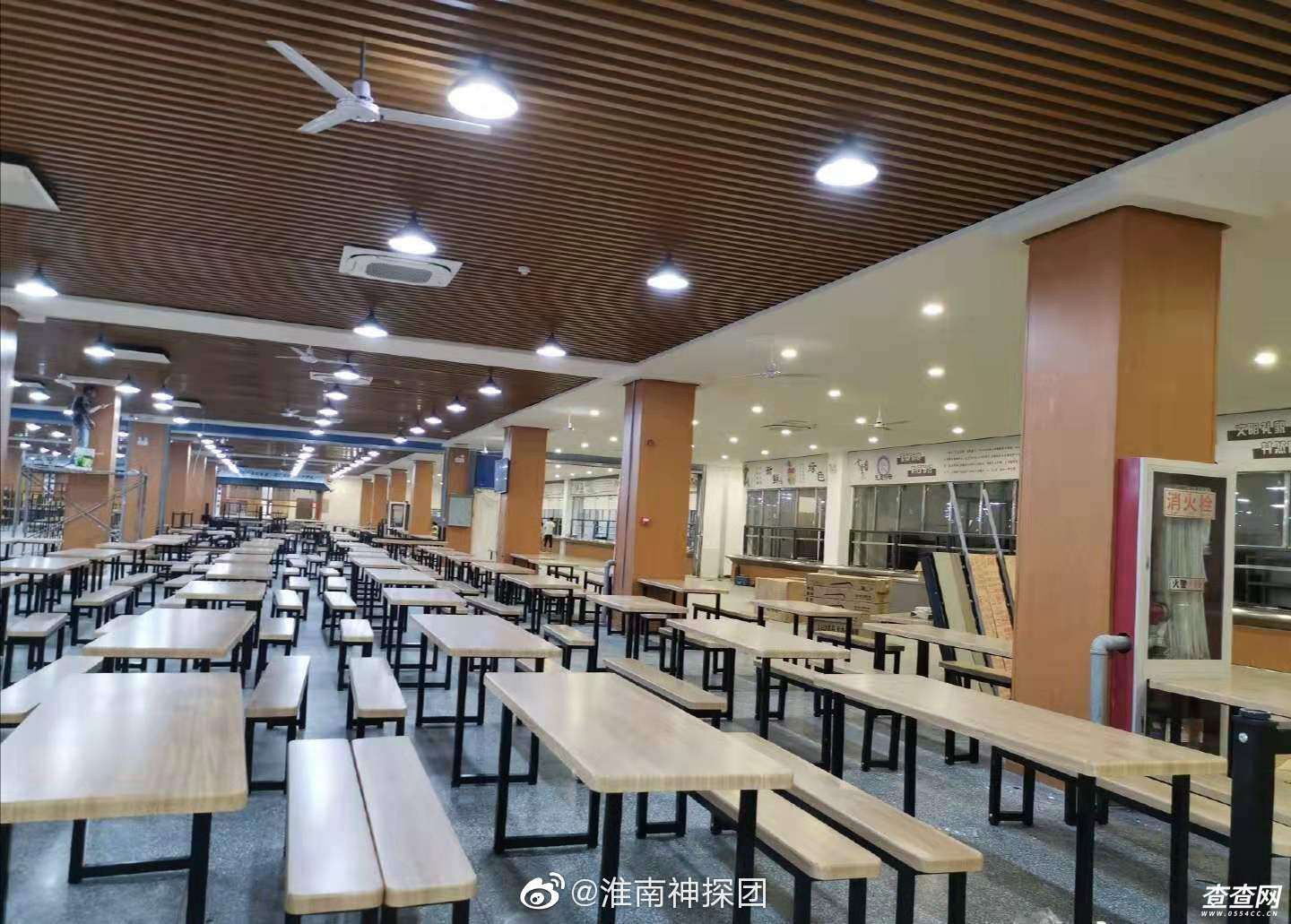 淮南师范学院的二食堂装修的真不错现在的大学生真幸福等开学了