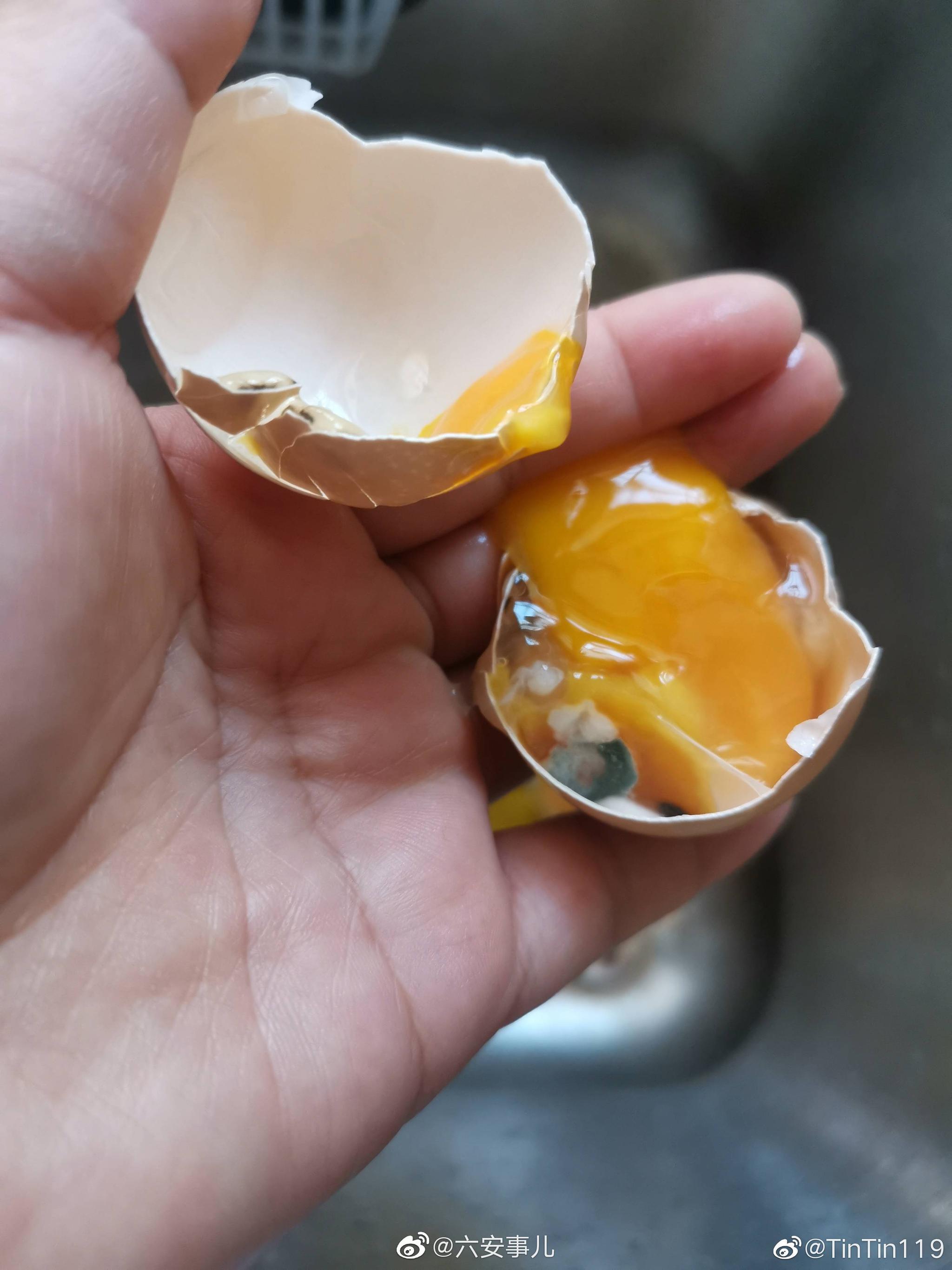 网友爆料在永辉超市六安万达店买的鸡蛋有很多个坏的