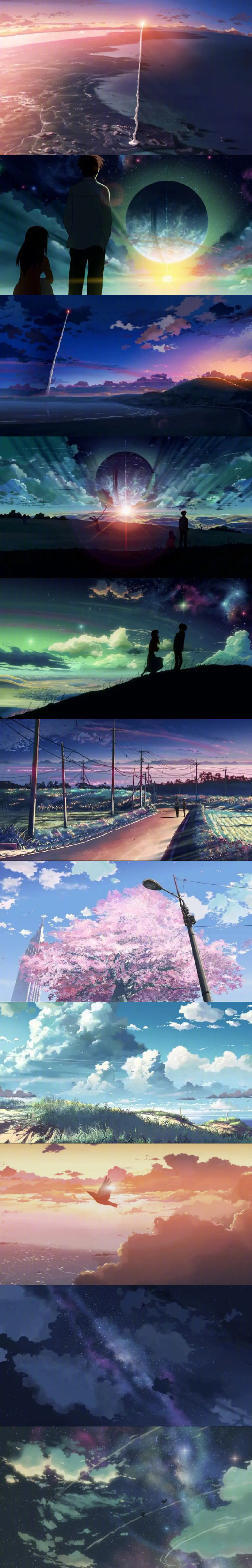 100种新海诚电影中的天空形态