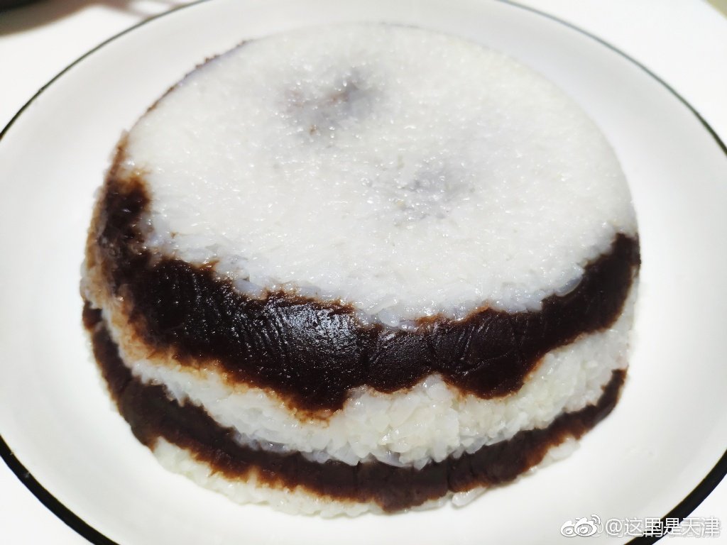 天津切糕,豆沙有点太甜了 by@阿纪的小厨房