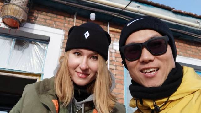 村里人第一次见中文这么好的俄罗斯妹子俄罗斯环环我们在中国最冷的