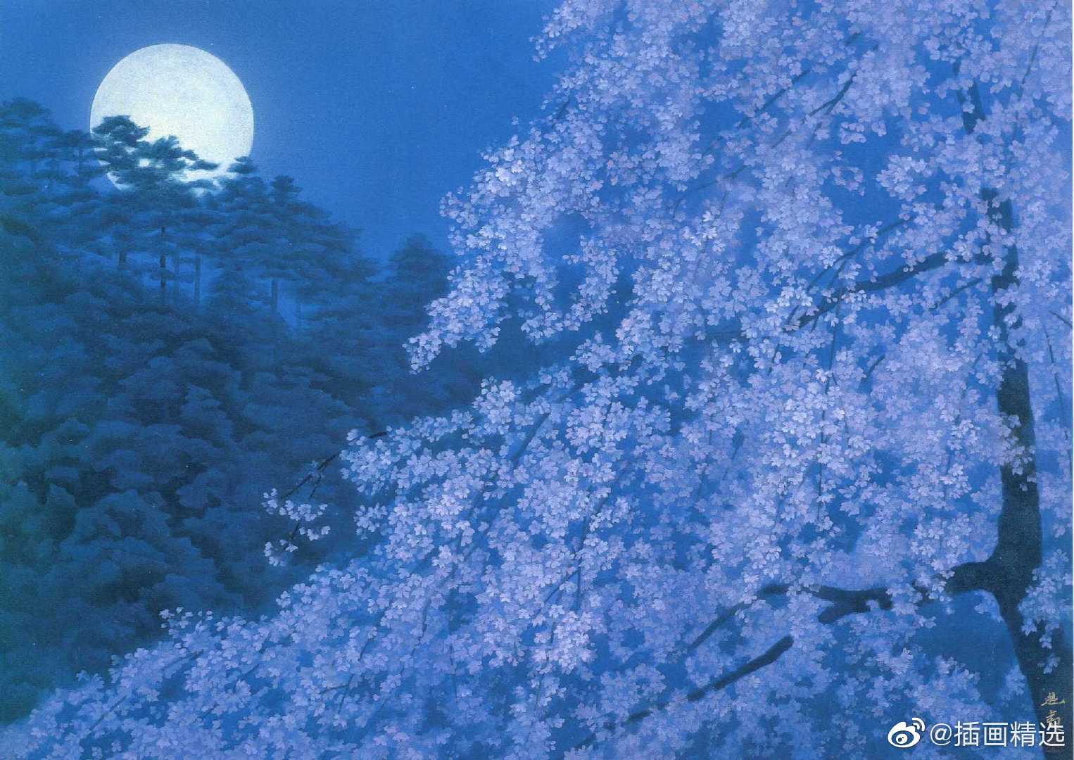 日本艺术家东山魁夷画笔下的冬天