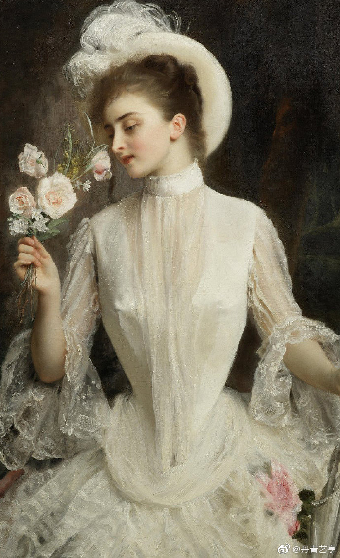 19世纪法国女性人物油画作品油画艺术家古斯塔夫让雅凯