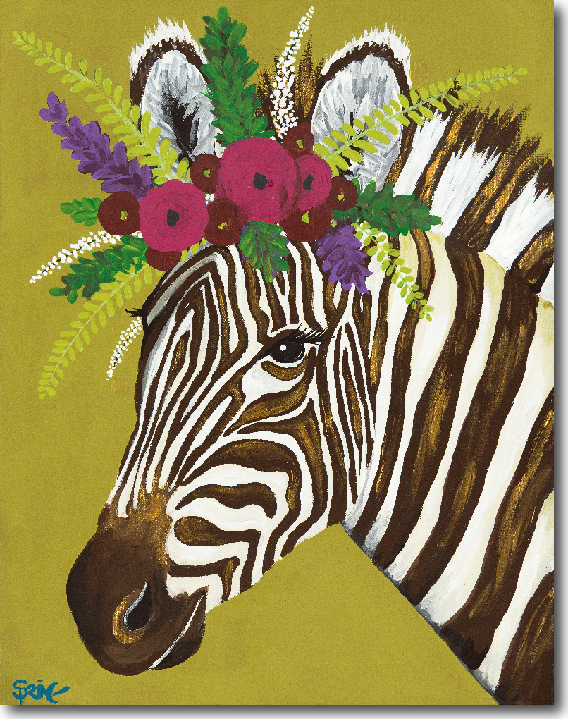 动物与花绘画作品来自艺术家 Spring Whitaker 动物与花绘画作品来自艺术家 Spring Whitaker