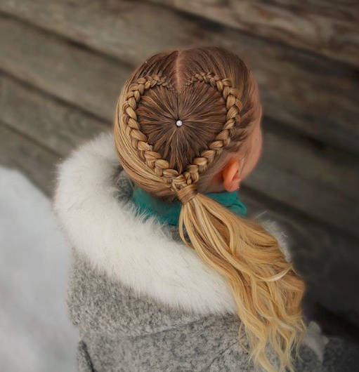 挪威妈妈hilde玩起编辫子,爱心,花朵,蝴蝶……各种风格