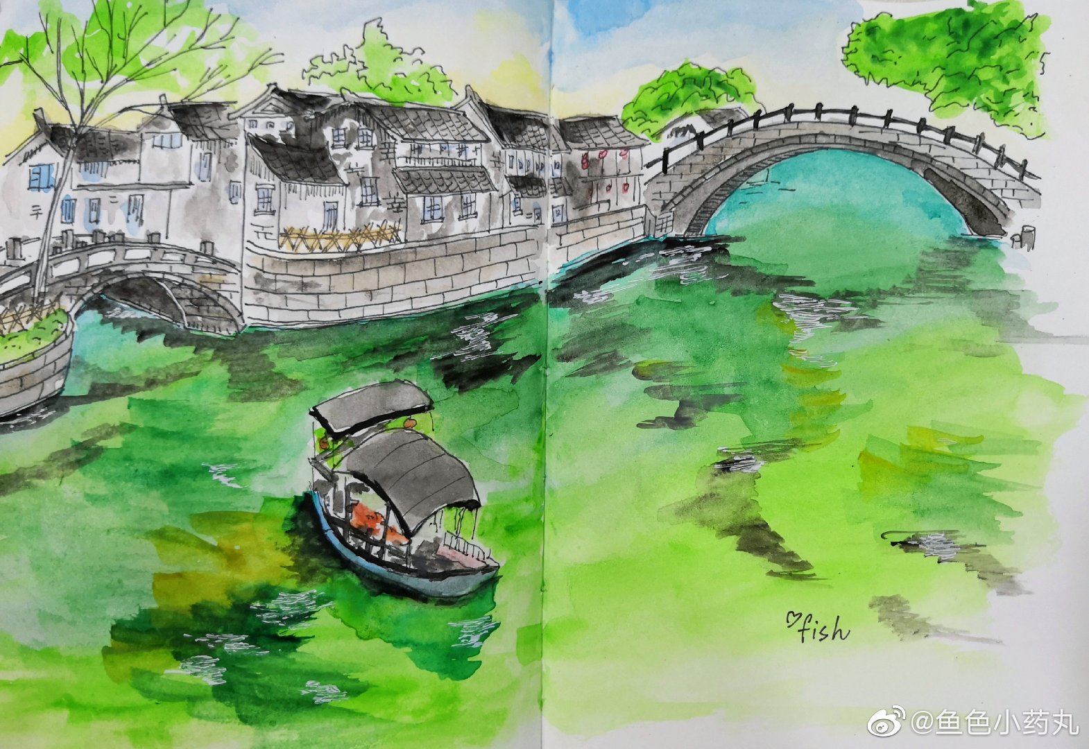 吴江的画卷是小桥流水人家|吴江|小桥流水|垂虹桥_新浪新闻