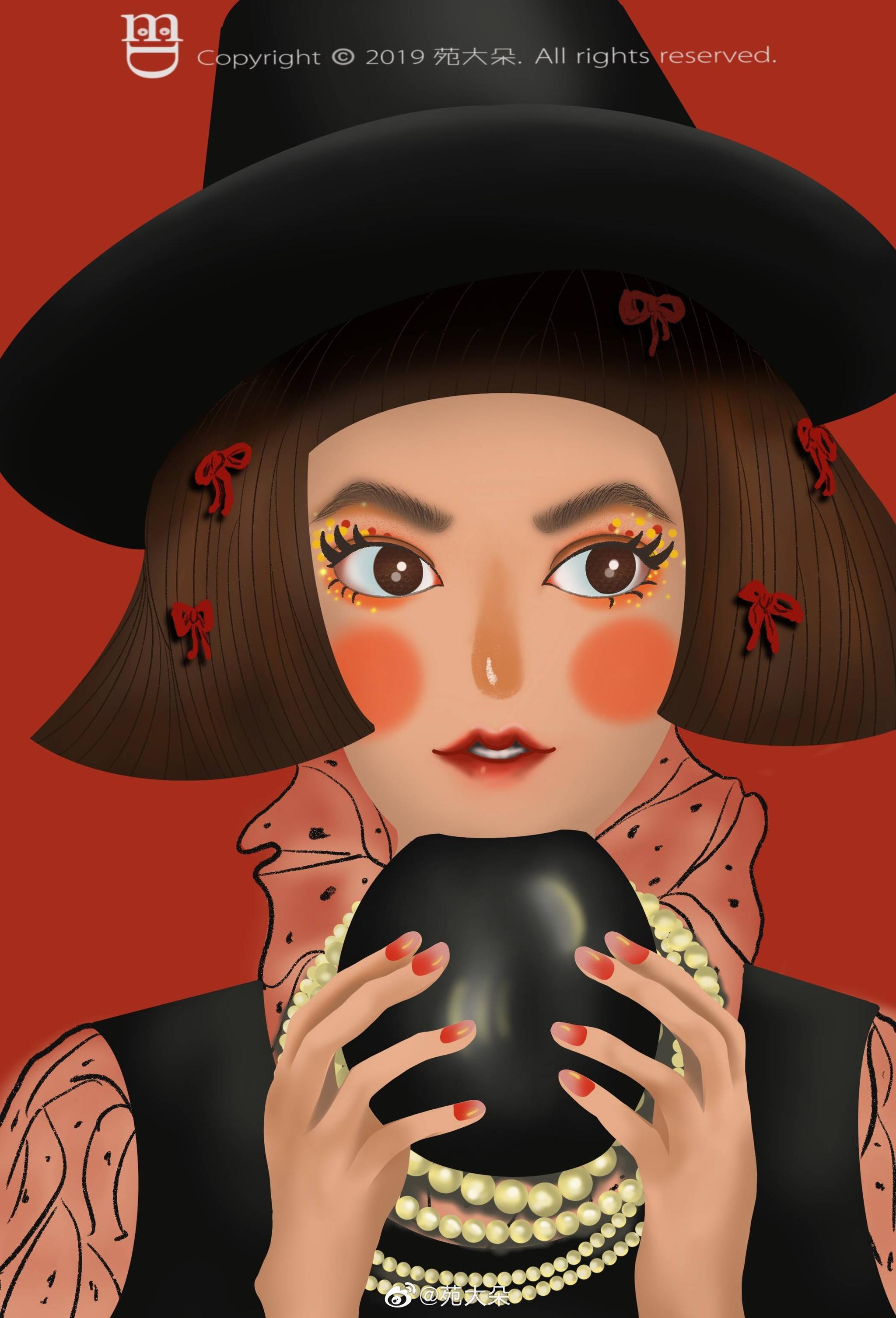 帽子女孩@苑大朵