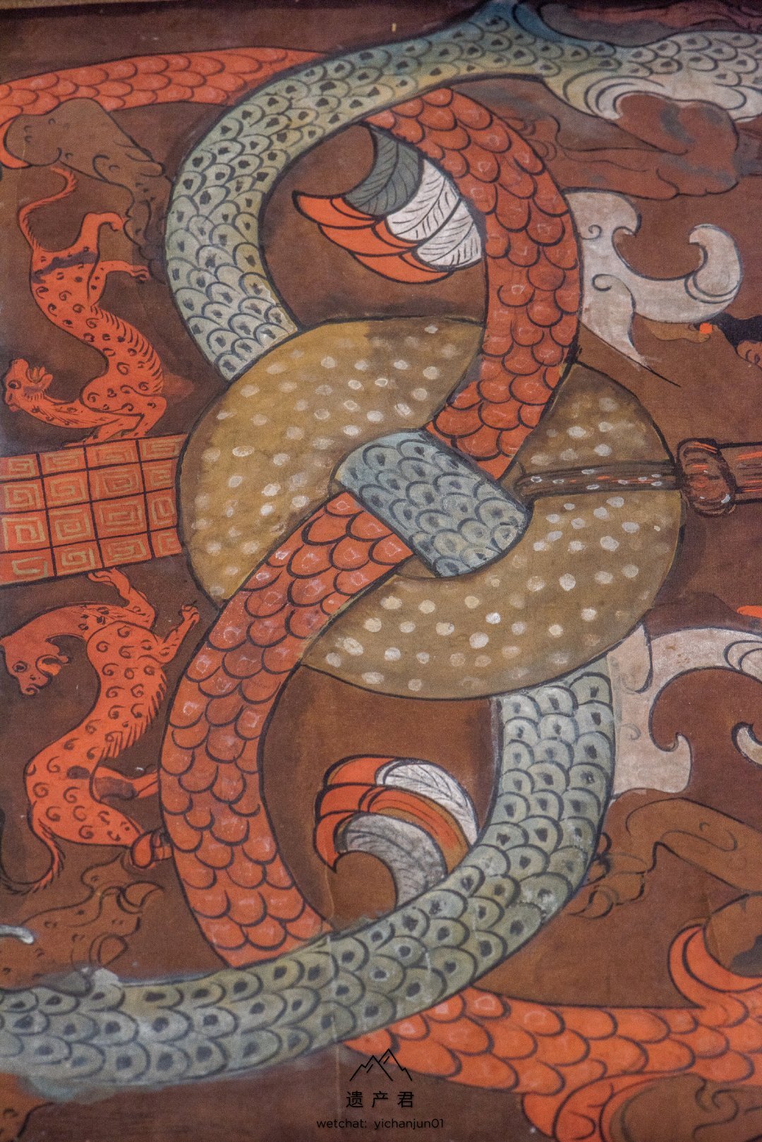 湖南省博物馆藏· 西汉T形帛画|龙都|古人|神话|夫人|月亮_新浪新闻