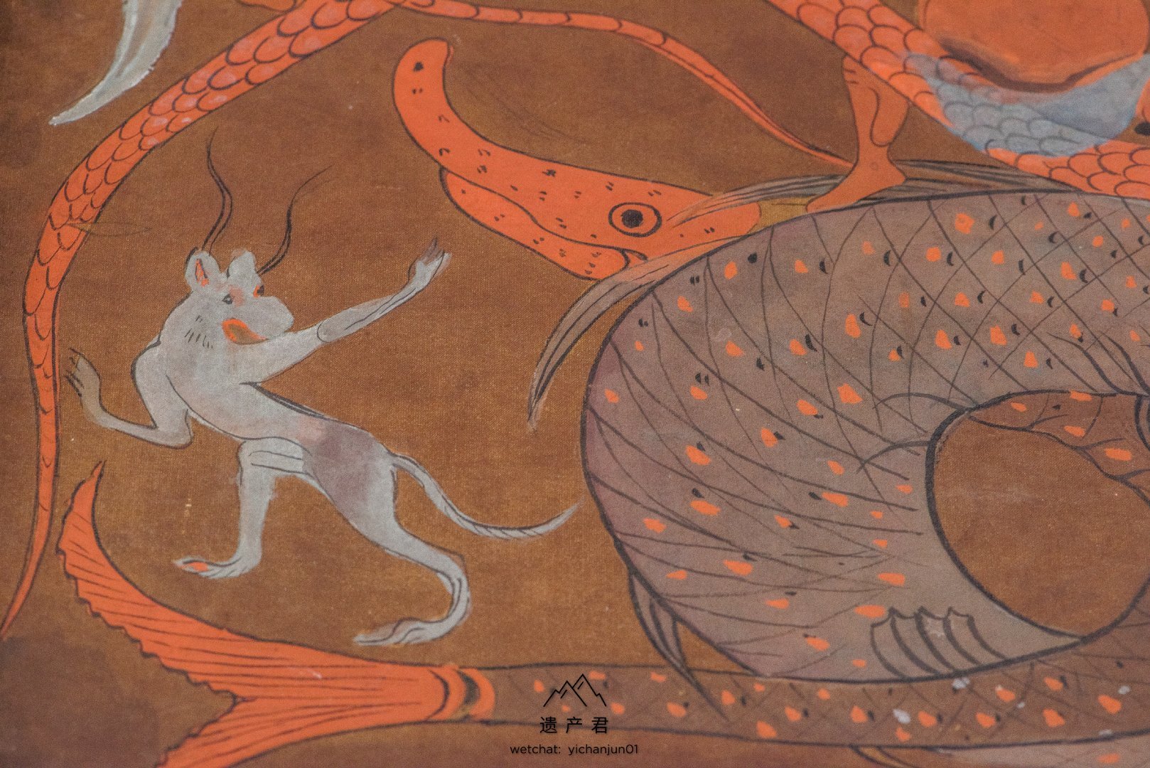 湖南省博物馆藏· 西汉T形帛画|龙都|古人|神话|夫人|月亮_新浪新闻