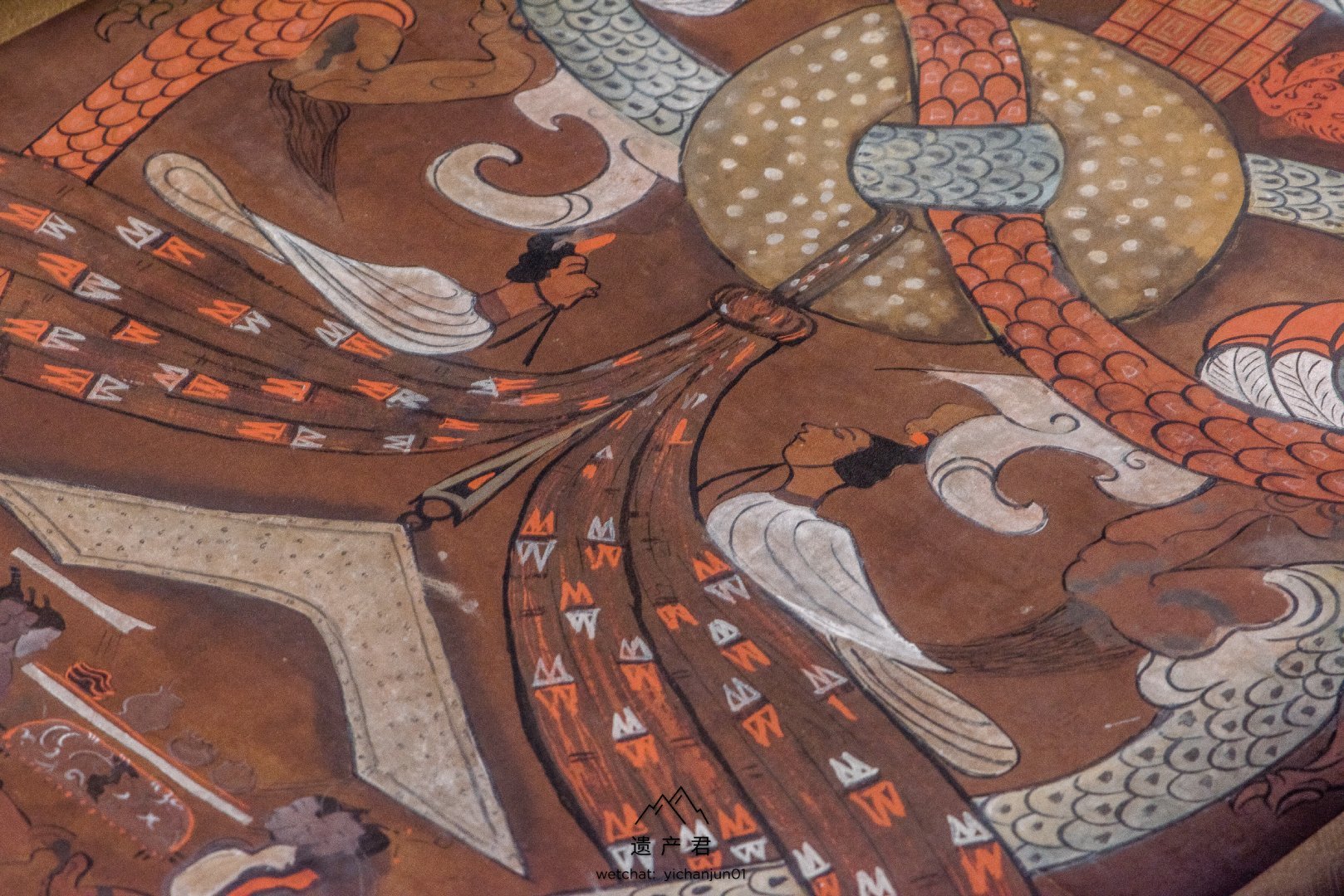湖南省博物馆藏· 西汉T形帛画|龙都|古人|神话|夫人|月亮_新浪新闻