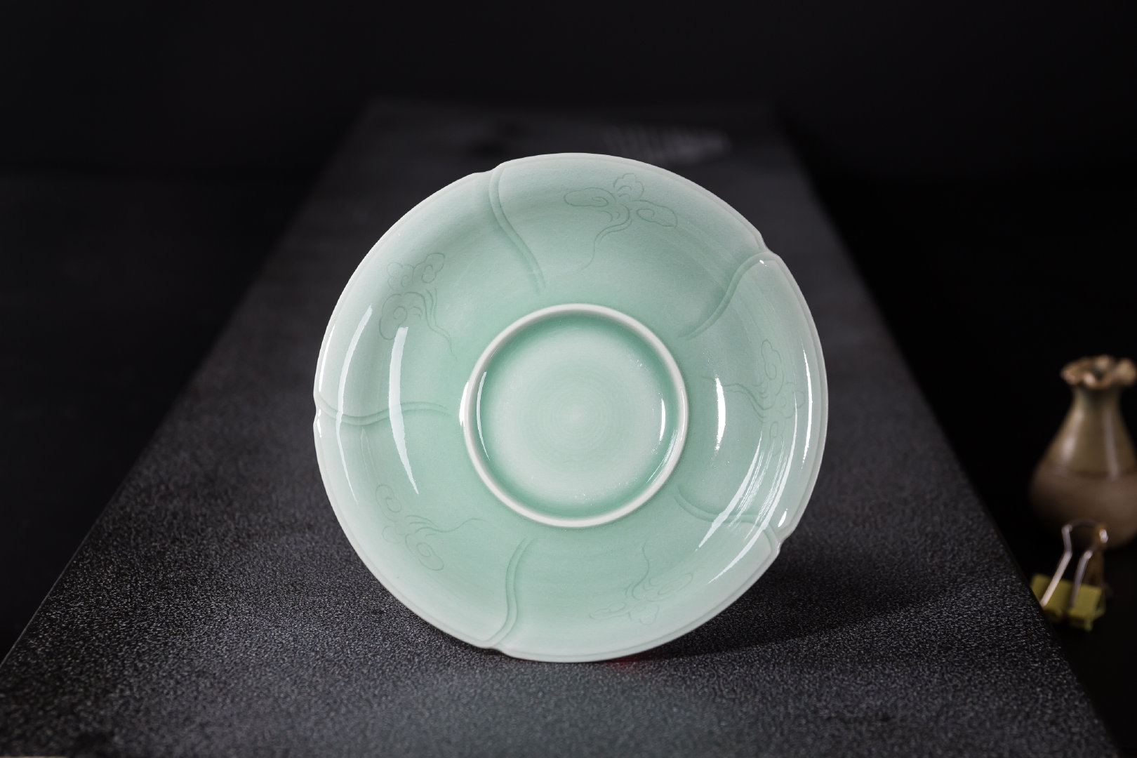 刘尚青 青瓷盖碗