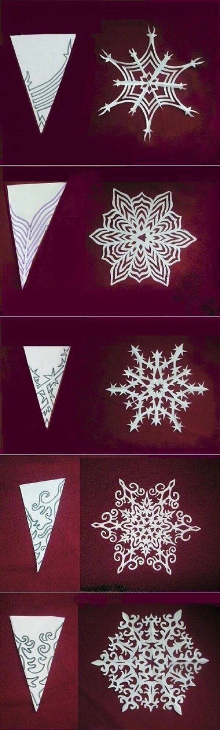 分享几十种雪花剪纸窗花剪法太好看啦0202