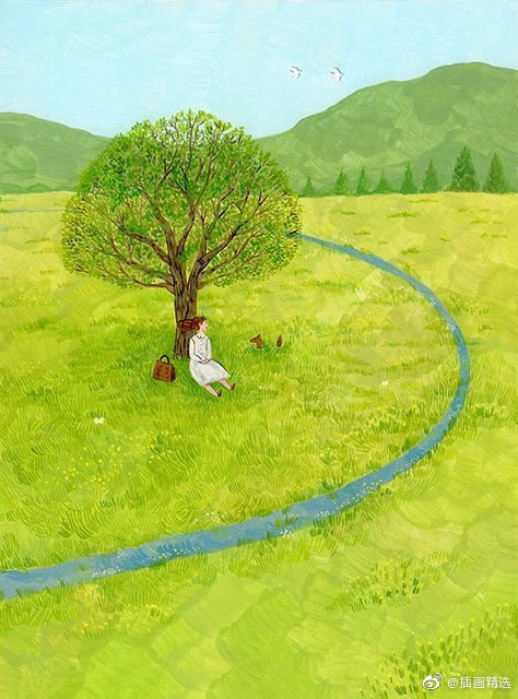插画师kunomari的这组插画场景来源是日本有名的艺术小岛“直岛”直岛插画师插画新浪新闻 