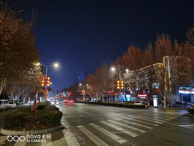 华为nova6 5g后置拍摄样张oppo reno3 pro后置拍摄样张夜景路拍也是一