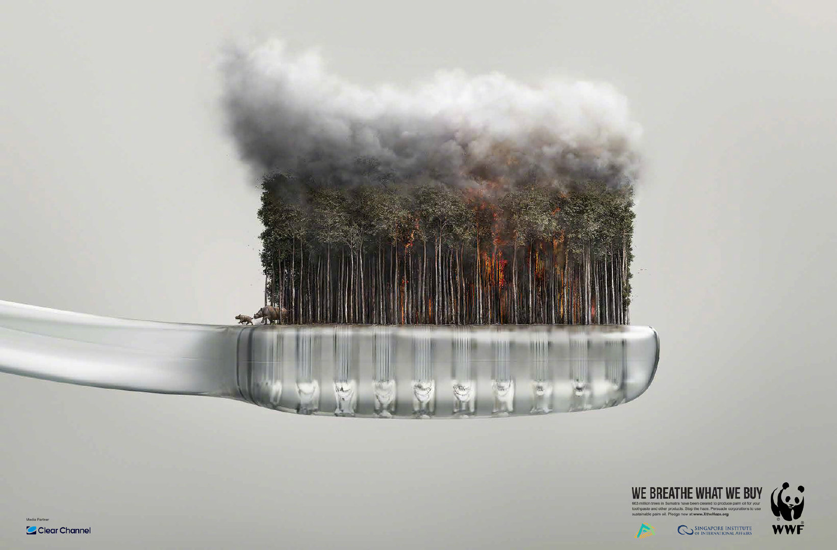 世界自然基金会(wwf)的这张海报放大后太惊艳了