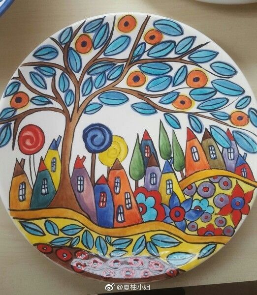 精致的瓷盘装饰画