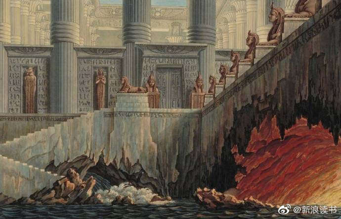 19世纪Karl Friedrich Schinkel为莫扎特歌剧杰作《魔笛》设计的舞台_新浪新闻