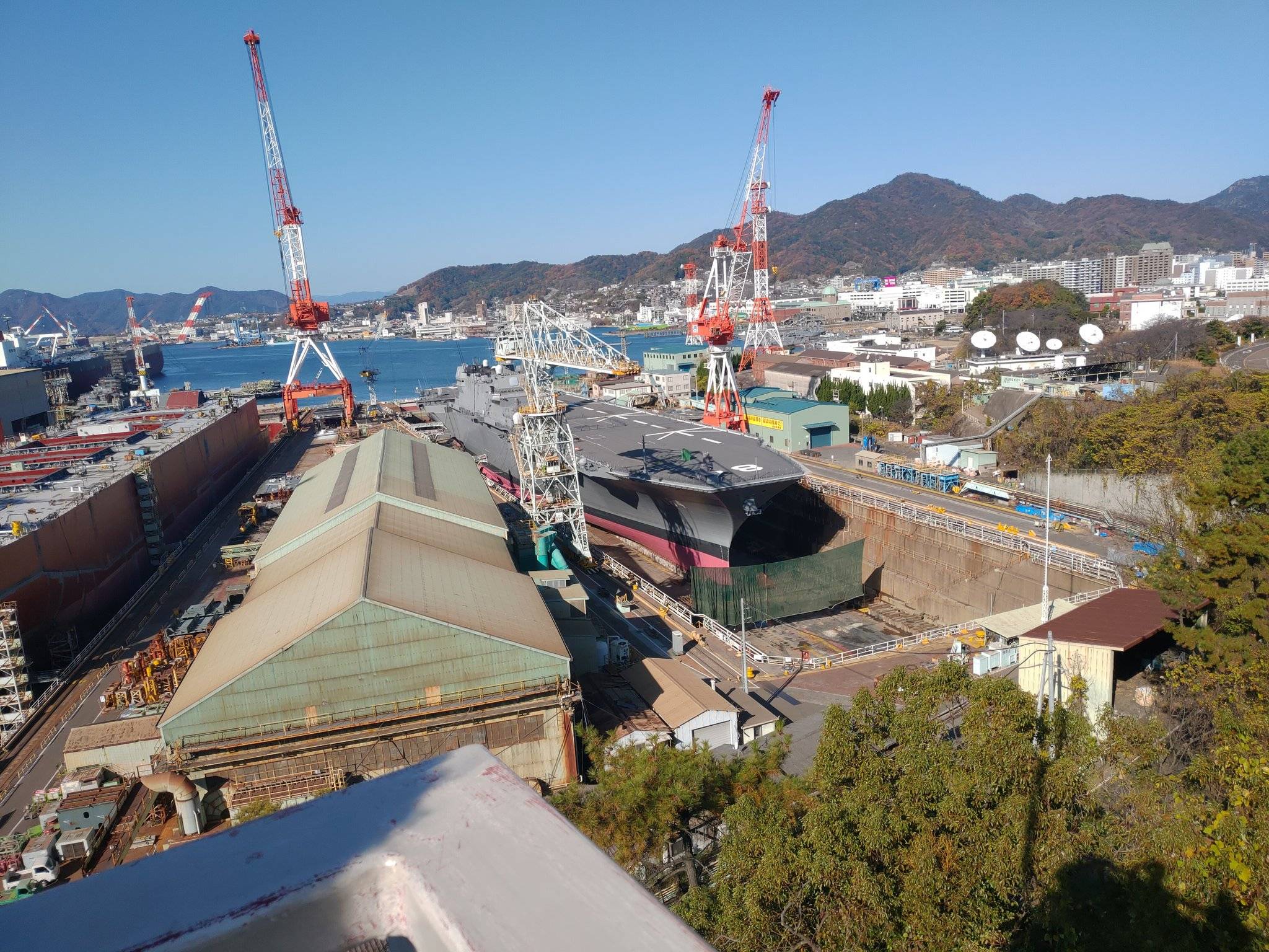 吴港造船厂船坞,大和号战列舰就诞生于此