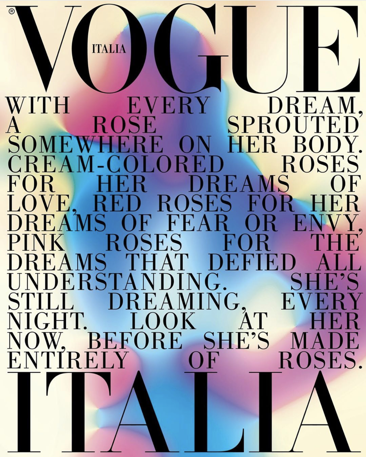 Vogue Italia September Covers 意大利版Vogue 9月刊以“Words Mat