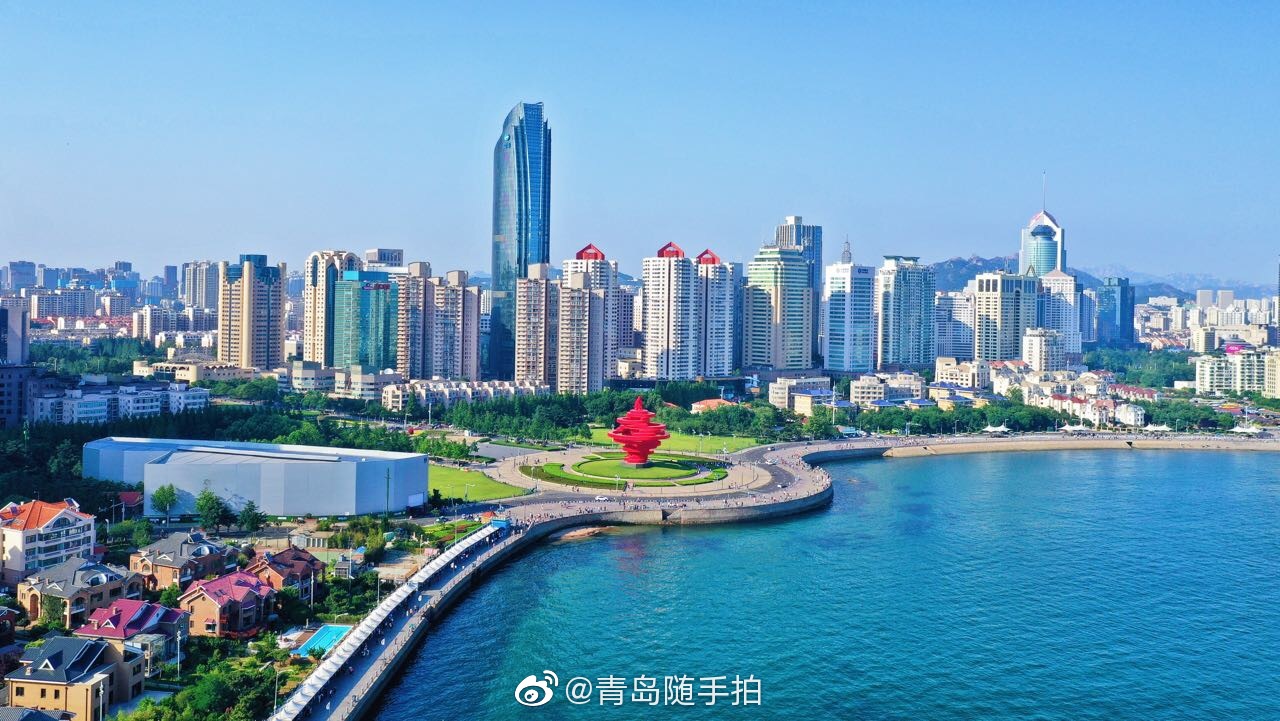 碧海蓝天换个角度瞰青岛航拍青岛奥帆中心