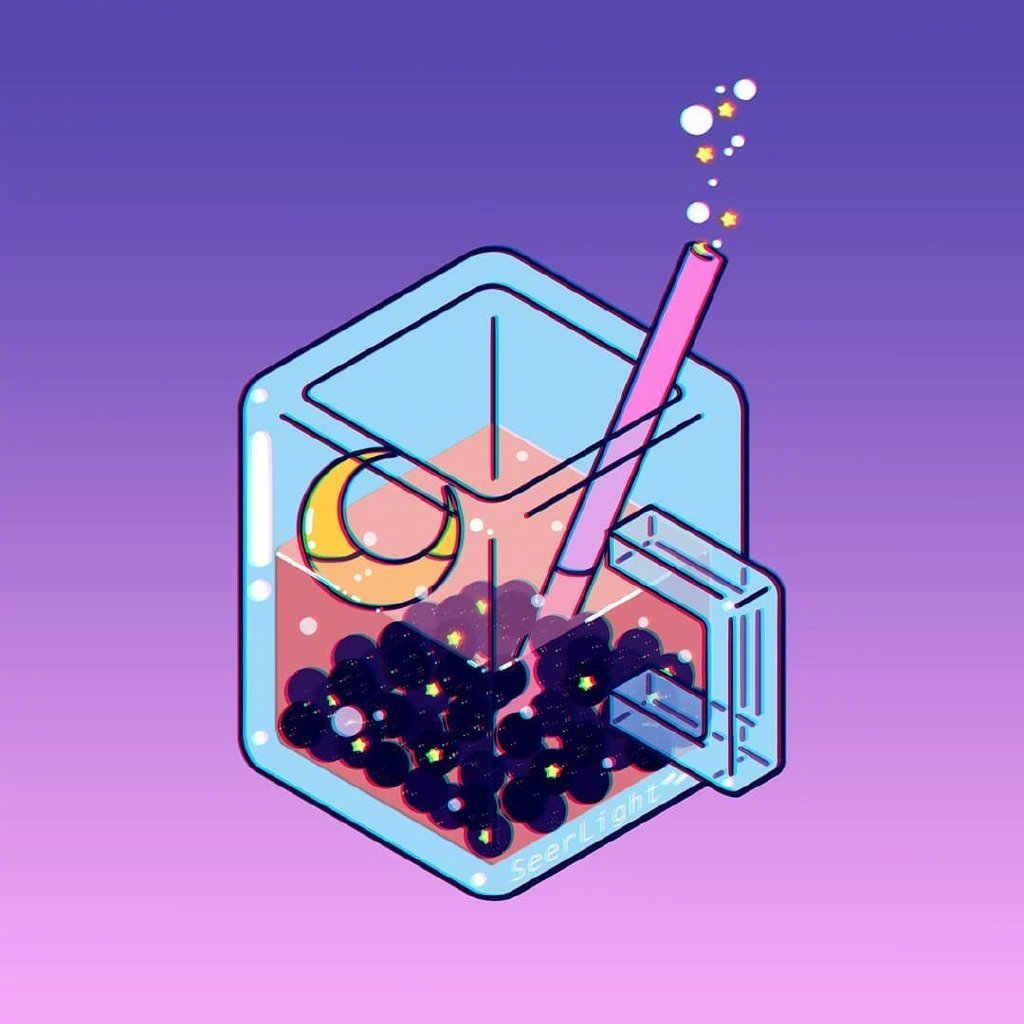 夏日气泡水插画crseerlight