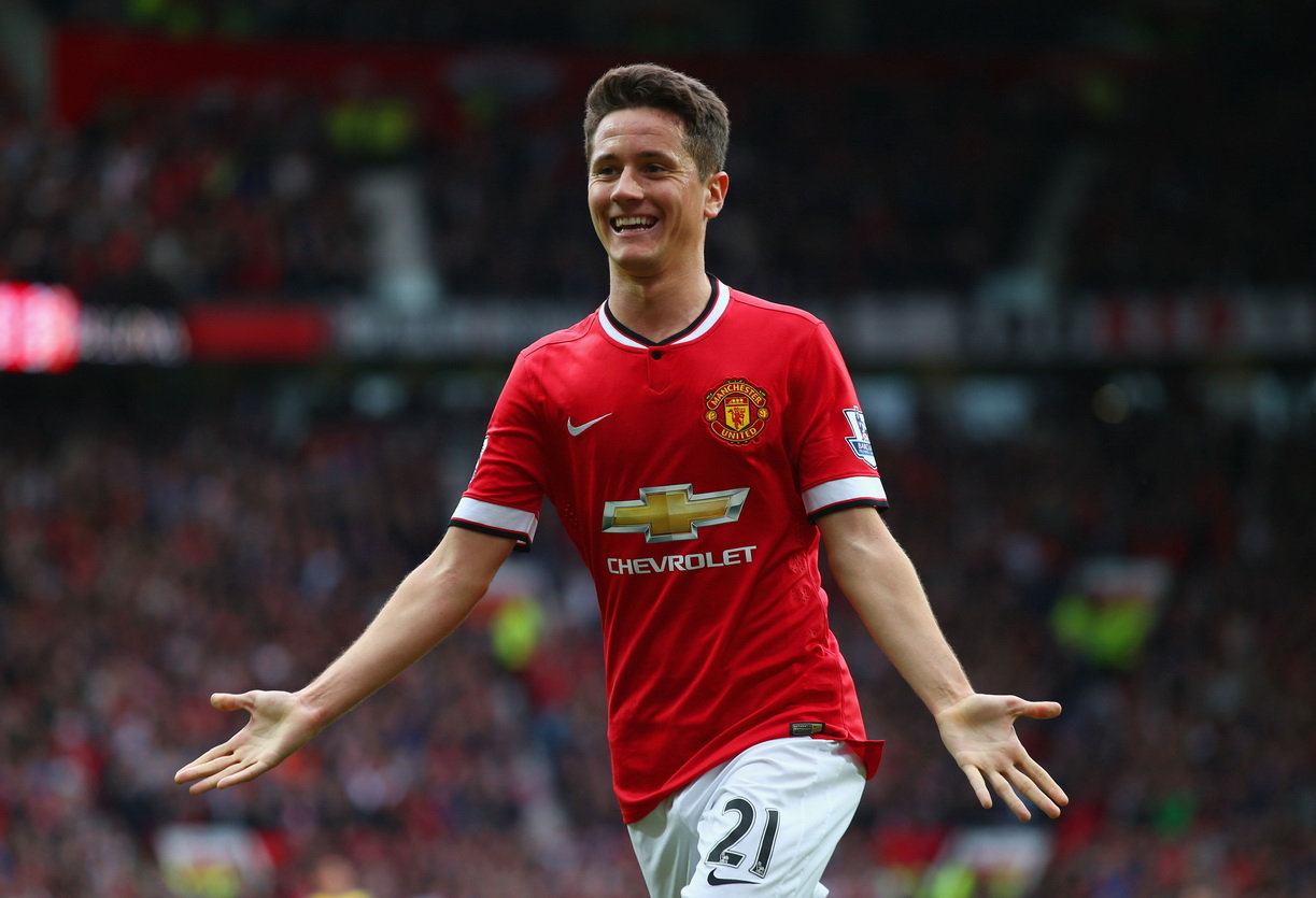 足球老照片:曼联2014-15赛季埃雷拉(ander herrera)经典照21张