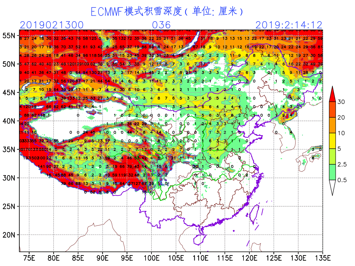强度——欧美预报依然还有分歧13日晚-14日的降雪,欧美数值从大的分布