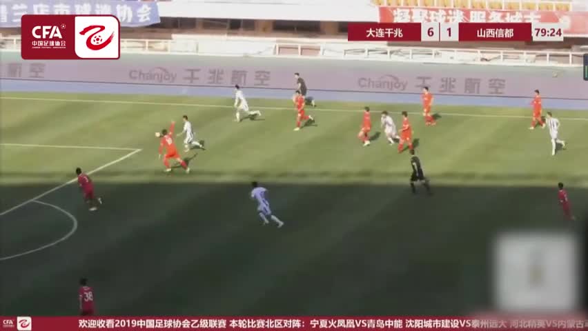 19中乙联赛 六月最佳球员 曲晓辉 大连千兆