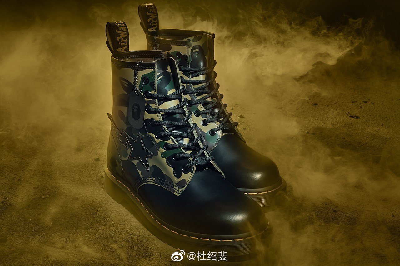 Dr. Martens庆祝1460鞋款60周年,带来与A BATHING APE®全新联乘