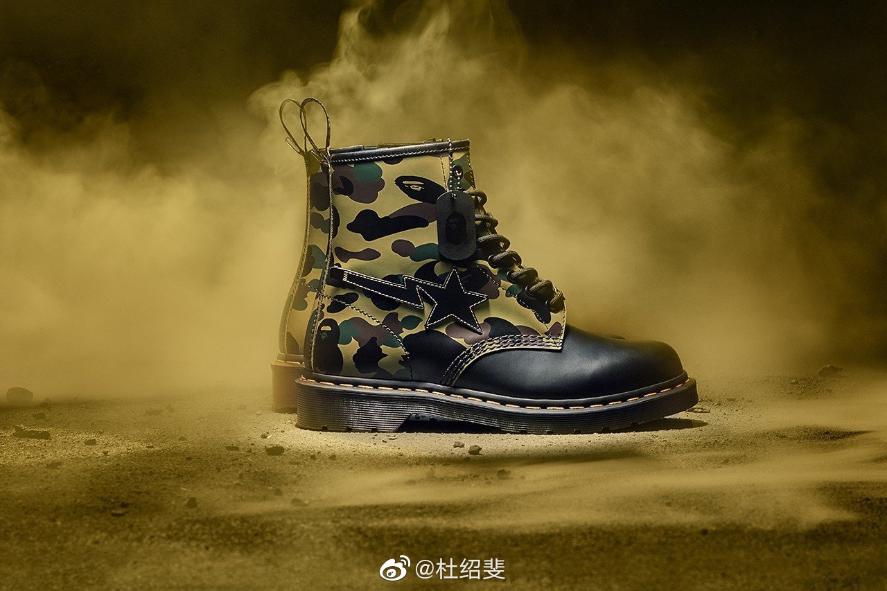 Dr. Martens庆祝1460鞋款60周年,带来与A BATHING APE®全新联乘_高清图