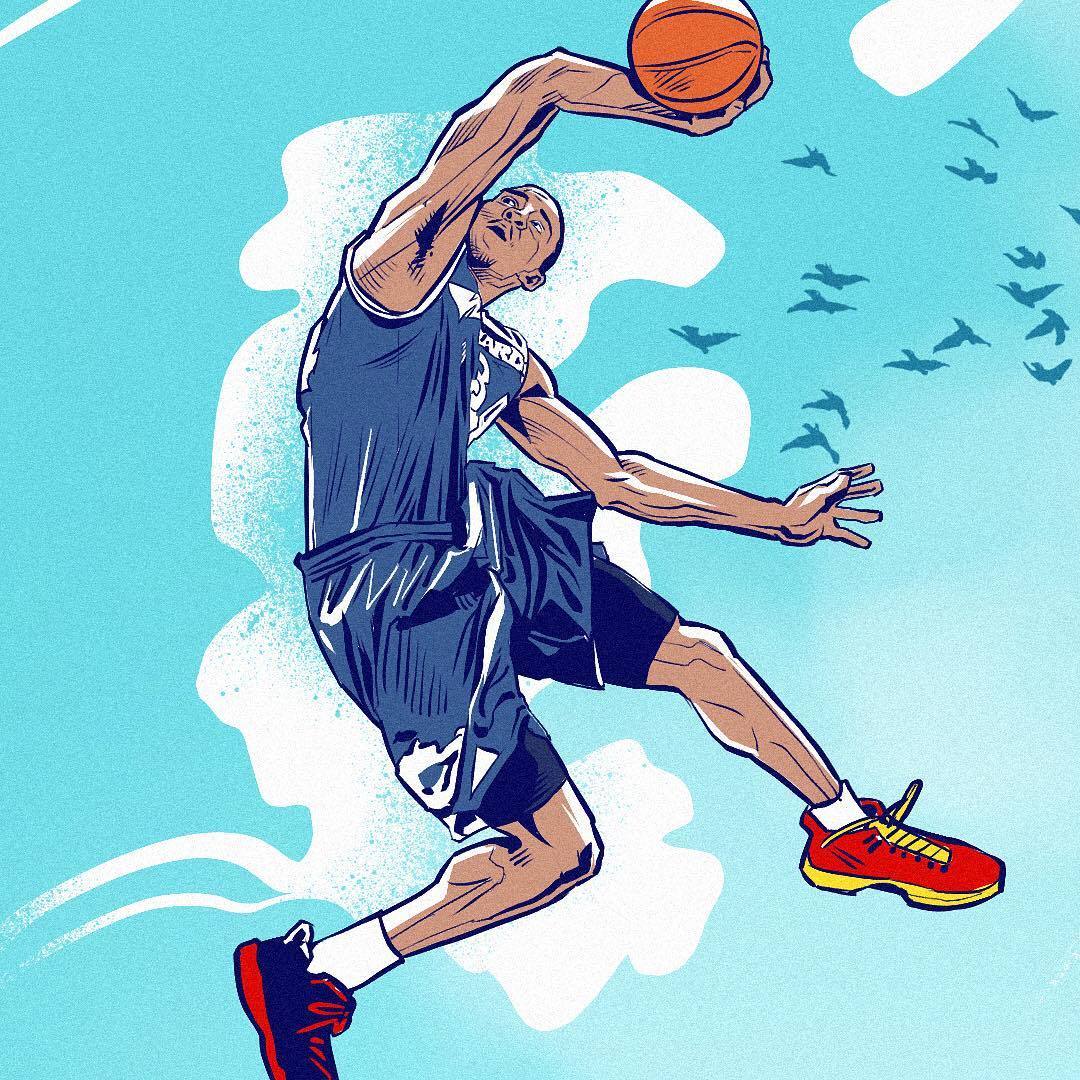 漫画版NBA扣篮大赛经典时刻！这组图太赞了！:bambambam.99|漫画版|扣篮|大赛_新浪新闻