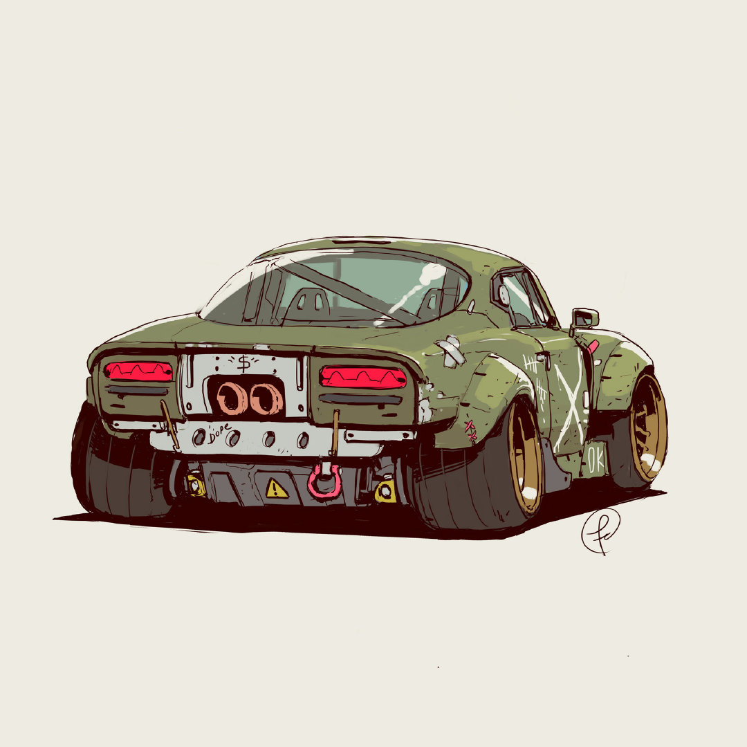 一组车车插画委内瑞拉插画师fernandocorrea